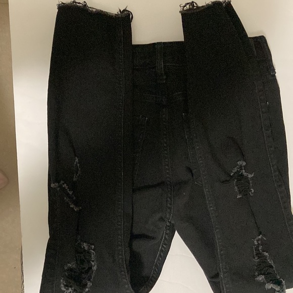Hollister Distressed black classic stretch jeans W29 L28 High-Rise Super Skinny. - Picture 15 of 15